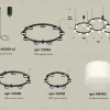 Комплект подвесного светильника Ambrella Light Techno Ring XR92092210 (A9209x3, C9242, C9238, C9232, N8402) XR92092210 - 2