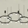 Комплект подвесного светильника Ambrella Light Techno Ring XR92092220 (A9209x3, C9242, C9238, C9232, N8445) XR92092220 - 1