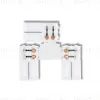 Соединитель T для светодиодной ленты 5050 12/24V (2 конт.) GS6951 (5шт) Ambrella Light Illumination GS6951 GS6951 - 1
