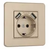 Розетка Arte Milano SET16-1-47-1 shampan SET16-1-47-1 shampan - 1