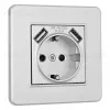 Розетка Arte Milano SET16-1-47-1 silver SET16-1-47-1 silver - 1