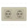 Розетка Arte Milano SET16-2-40-1x2 shampan SET16-2-40-1x2 shampan - 1