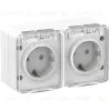 Розетка 2-ая с/з со шт., 16А 250B IP54 Systeme Electric AtlasDesign Profi54 ATN540126 ATN540126 - 1