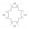 Соединитель Х-образный для магнитного шинопровода Italline IT09-9031 black IT09-9031 black - 5