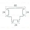 Соединитель Т-образный для магнитного шинопровода Italline IT09-9030 black IT09-9030 black - 6