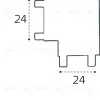 Соединитель угловой для магнитного шинопровода Italline IT09-9029 black IT09-9029 black - 5