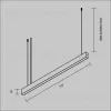 Линейный подвесной светильник Maytoni Technical Basis P070PL-2.7-3-4K-B P070PL-2.7-3-4K-B - 6