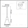 Подвесной светильник Lumion Suspentioni Eoliana 8352/1B 8352/1B - 2