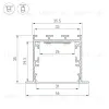 Профиль Arlight LINIA49-F-M-2000 BLACK (Алюминий) 057040 057040 - 3
