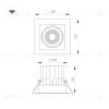 Встраиваемый карданный светильник Arlight MS-VORTEX-BUILT-S140x140-30W Day4000 (WH-WH, 30 deg, 230V) (IP20 Металл) 057923 057923 - 3