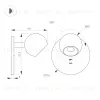 Настенный светильник Arlight SP-OTTORI-WALL-CHARGE-6W Warm3000 (BR, 30 deg, 230V, USB-C) (IP20 Металл) 058483 058483 - 2