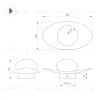 Настенный светильник Arlight  SP-PERLEN-WALL-L350-6W Warm3200-MIX (GD, 150 deg, 230V, TOUCH-DIM) (IP20 Металл) 057586 057586 - 2