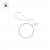 Насадка антибликовая Arlight LGD-ARTIFACT-HALF-SNOOT-R65 (WH) (Металл) 057159 057159 - 2