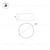 Насадка антибликовая Arlight LGD-ARTIFACT-FULL-SNOOT-R65 (BK) (Металл) 057156 057156 - 2