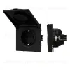 Механизм розетки влагозащищенный Arlight SCT-NOBE-MCP-SFPL-BK (230V, 16A) 054281 054281 - 1