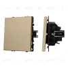 Механизм выключателя одноклавишный проходной Arlight SWT-NOBE-MKP1-SFPL-GD (230V, 10A) 054247 054247 - 1