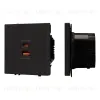 Механизм розетки с быстрой USB зарядкой Arlight SCT-NOBE-MUAC-SFPL-FC-BK (65W, QC3) 054317 054317 - 1