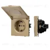 Механизм розетки влагозащищенный Arlight SCT-NOBE-MCP-SFPL-GD (230V, 16A) 054282 054282 - 1