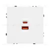 Механизм розетки с быстрой USB зарядкой Arlight SCT-NOBE-MUAC-SFPL-FC-WH (65W, QC3) 054316 054316 - 3