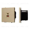 Механизм розетки с быстрой USB зарядкой Arlight SCT-NOBE-MUAC-SFPL-FC-GD (65W, QC3) 054318 054318 - 1