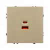 Механизм розетки с быстрой USB зарядкой Arlight SCT-NOBE-MUAC-SFPL-FC-GD (65W, QC3) 054318 054318 - 3