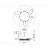 Люстра-вентилятор Mantra Slim Fan 9008 9008 - 8
