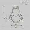Встраиваемый светильник Maytoni Technical Dip DL116-10W-3K-B DL116-10W-3K-B - 10
