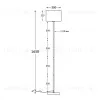 Торшер Uniel UML-T521 E27 BLACK/BLACK UL-00012407 UML-T521 E27 BLACK/BLACK - 4