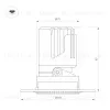 Встраиваемый светильник даунлайт Arlight MS-ARADO-TRIMLESS-R75-12W Warm3000 (WH-WH, 55 deg, 230V) (IP20 Металл) 052412 052412 - 3