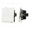 Механизм выключателя двухклавишный проходной Arlight SWT-TENDO-MKP2-SFPL-WH (230V, 10A) 054556 054556 - 1