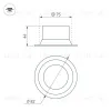 Встраиваемый светильник даунлайт Arlight MS-BREEZE-BUILT-R82-9W Warm2700 (WH, 85 deg, 230V) (IP20 Металл) 054709 054709 - 3