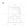 Встраиваемый светильник даунлайт Arlight MS-ARADO-BUILT-R55-7W Warm3000 (WH-WH, 55 deg, 230V) (IP20 Металл) 059104 059104 - 3