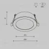 Встраиваемый светильник Maytoni Technical Downlight Orb DL130-GX53-B DL130-GX53-B - 4