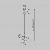 Коннектор с тросовым подвесом для магнитного шинопровода Maytoni Technical Tau Flarity TRA154SW-1B TRA154SW-1B - 2