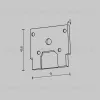 Торцевая заглушка для магнитного шинопровода потолок Maytoni Technical Exility ClipLine TRA034EC-SCCL-42B TRA034EC-SCCL-42B - 2