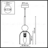 Подвесной светильник Odeon Light Midcent Lolla 4361/1B 4361/1B - 2