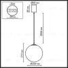 Подвесной светильник Odeon Light Midcent Magia 7109/1A 7109/1A - 2