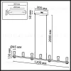 Подвесной светильник Odeon Light Hightech Defance 7143/45L 7143/45L - 2