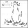Подвесная люстра Odeon Light Hightech Defance 7143/65L 7143/65L - 2