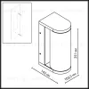 Уличный настенный светильник Odeon Light Nature Cortena 7180/12WL 7180/12WL - 4