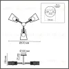 Люстра на штанге Lumion County Irma 8246/3C 8246/3C - 2