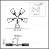 Люстра на штанге Lumion County Irma 8246/5C 8246/5C - 2