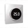 Лицевая панель Alfa (Серебро глянец) для терморегулятора теплого пола с цифровым дисплеем Quant Ambrella Volt AP4058 AP4058 - 2