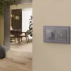 Лицевая панель Alfa (Сталь матовый) для терморегулятора теплого пола Quant Ambrella Volt AP5057 AP5057 - 1