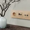 Лицевая панель Alfa (Шампань) для TV двойной розетки Quant Ambrella Volt AP6133 AP6133 - 1