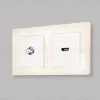 Комплект механизма TV розетки SAT 5-2400MHz 3.5dB Alfa Белый матовый Quant Ambrella Volt MA133050 (AP1330, VM215) MA133050 - 1
