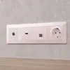 Комплект механизма компьютерной розетки RJ-45 экранированной с автоматической защитной шторкой Alfa Жемчуг Quant Ambrella Volt MA212005 (AP2120, VM185) MA212005 - 1