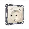 Комплект механизма электрической розетки 2USB С+C 20W с/з на винтовых зажимах 16A-250V Alfa Бежевый глянец Quant Ambrella Volt MA310510 (AP3105, VM165) MA310510 - 3
