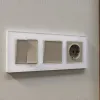 Комплект механизма 2-клавишного перекрестного выключателя 10A-250V Alfa Серо-бежевый матовый Quant Ambrella Volt MA363030 (AP3630, VM125) MA363030 - 1