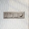 Комплект механизма 2-клавишного перекрестного выключателя 10A-250V Alfa Серо-бежевый матовый Quant Ambrella Volt MA363030 (AP3630, VM125) MA363030 - 2